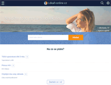 Tablet Screenshot of lekari-online.cz